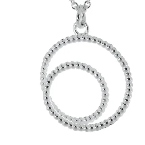 Triangel Anhänger Dots Silber hell
