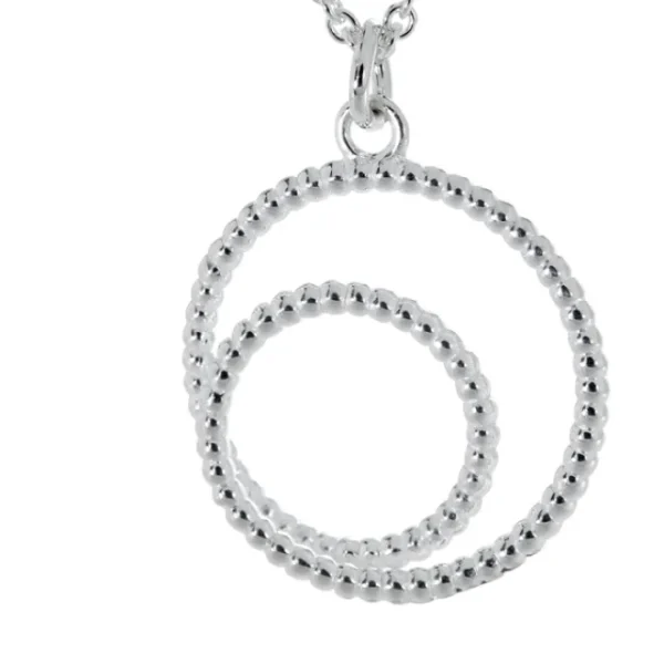 Triangel Anhänger Dots Silber hell