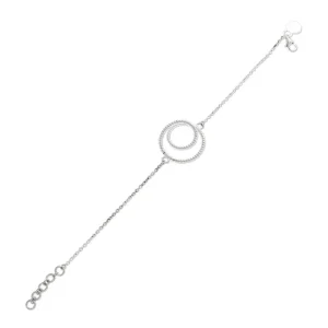 Triangel Armband Dots silber hell