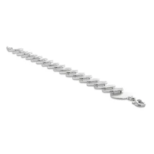 Triangel Collier Strandcore Silber Plättchen 15 mm