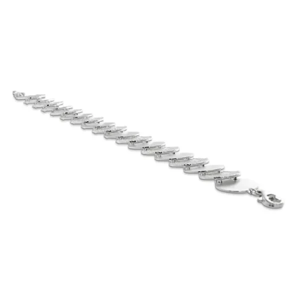 Triangel Collier Strandcore Silber Plättchen 15 mm