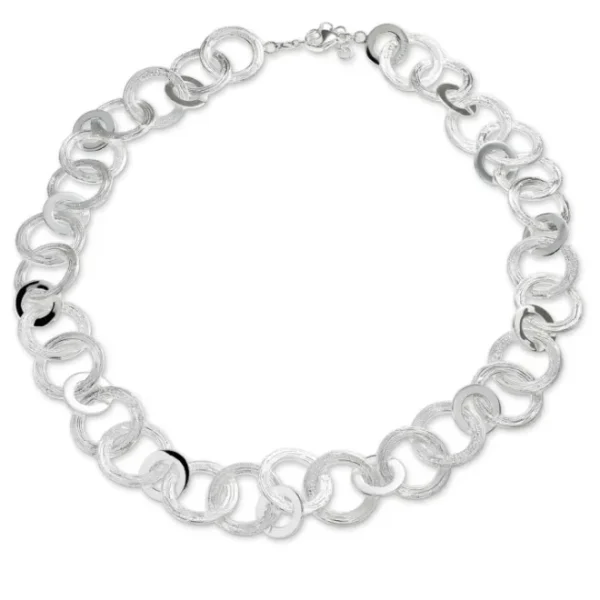 Triangel Collier Strandcores Silber hell