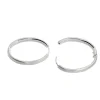 Triangel Creole oval mit Scharnier