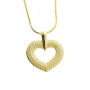 Triangel Herz Dots 17 mm si vergoldet