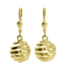 Triangel Ohrhänger Escher Kugel 585 Gold 12 mm