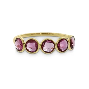Triangel Ring Gold 585 Pink Turmalin 4mm fac