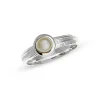 Triangel Ring Silber Strandcores Perle 5 mm rund
