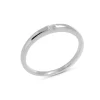 Triangel Ring Silber weißer Topas 2x2 fac
