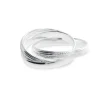 Triangel Ring Strandcores 3-fach Silber hell