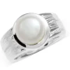 Triangel Ring Strandcores Silber Perle 10 mm rund