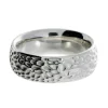 Triangel Ring Voronoi Silber hell, 7 mm