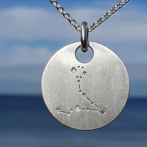 Triangel Sternbild Silber Fische Diamant 0,02ct TWSi