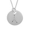 Triangel Sternbild Silber Krebs Diamant 0,02ct TWSi